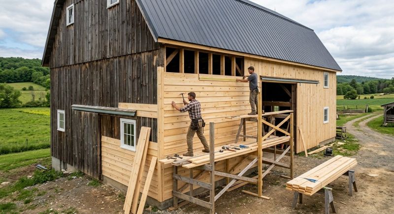 Barn Siding Installation in Barre, VT