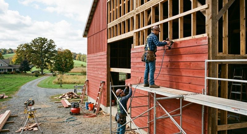 Barn Siding Replacement in Barre, VT