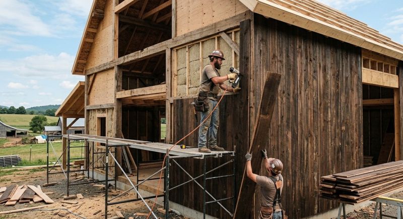 Batten Siding Installation in Plainfield, VT