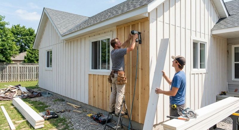 Batten Siding Installation in Waterbury, VT