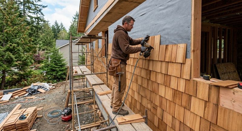 Cedar Siding Installation in Plainfield, VT