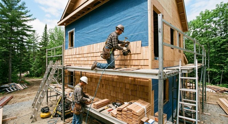 Cedar Siding Installation in Waitsfield, VT