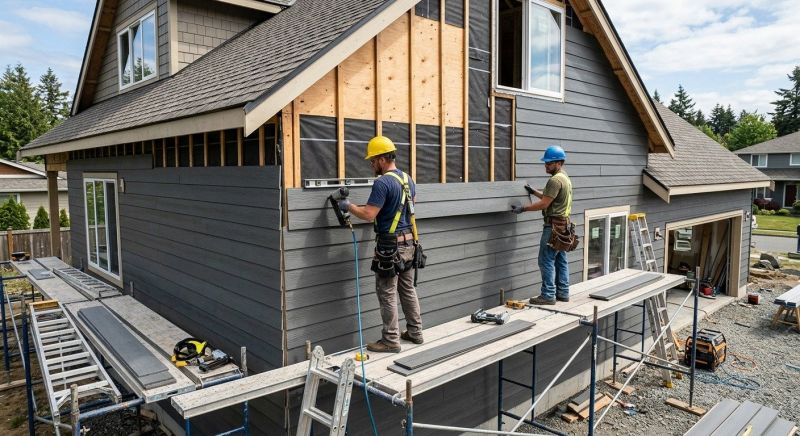 Cement Siding Installation in Williston, VT