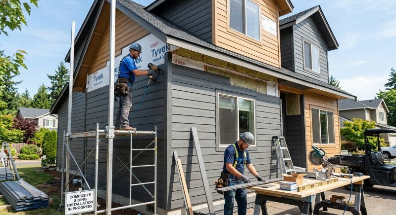 Composite Siding Installation in West Danville, VT