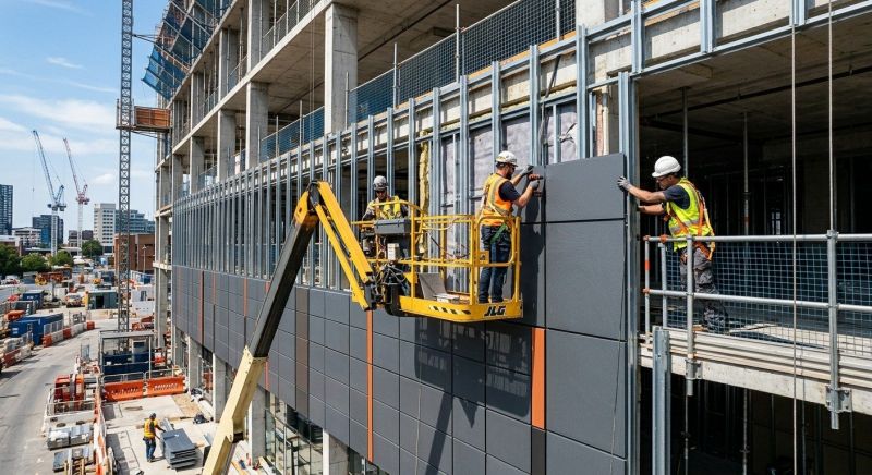 Facade Cladding Installation in Stowe, VT