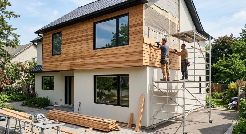 Faux Wood Siding Installation in Barre, VT