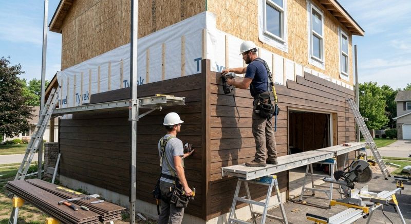 Faux Wood Siding Installation in Marshfield, VT