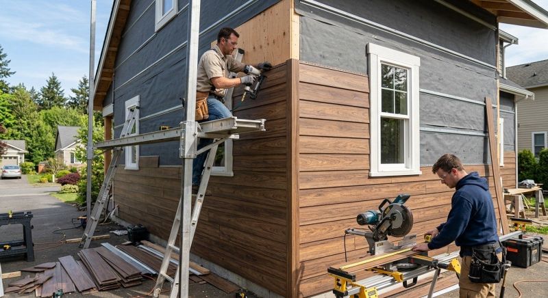 Faux Wood Siding Installation in Waterbury, VT