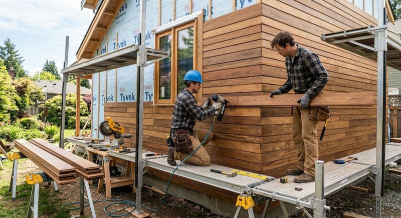 Hardwood Siding Installation in East Hardwick, VT