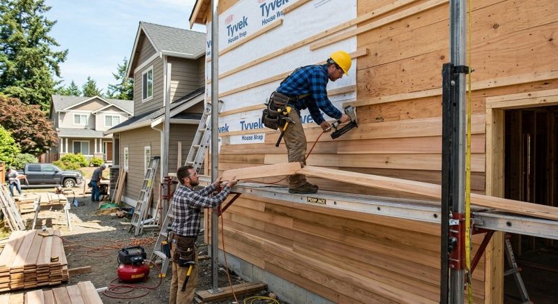 Hardwood Siding Installation in Huntington, VT