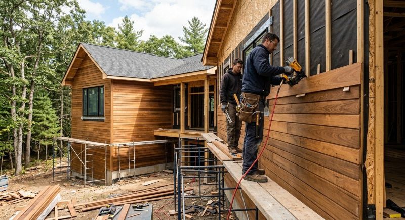 Hardwood Siding Installation in Stowe, VT