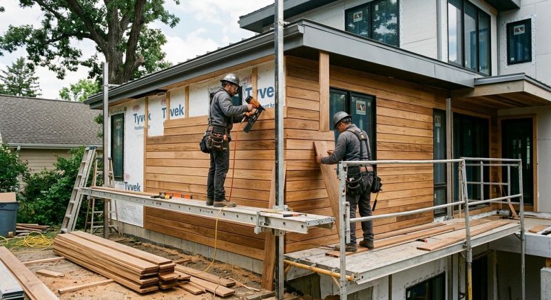 Hardwood Siding Installation in Marshfield, VT