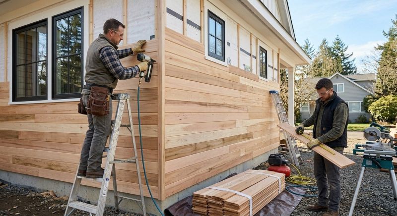 Hardwood Siding Installation in Plainfield, VT