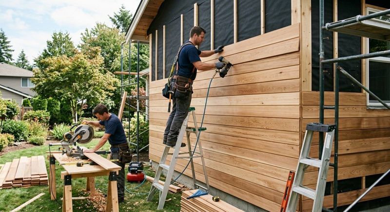 Hardwood Siding Installation in Waterbury, VT
