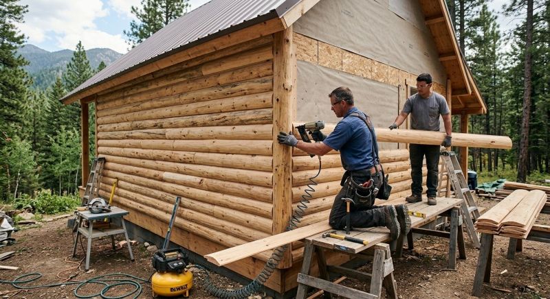 Log Siding Installation in Barre, VT