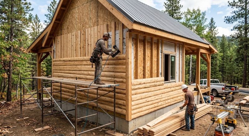 Log Siding Installation in Cambridge, VT