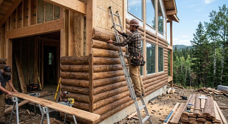 Log Siding Installation in Essex Junction, VT