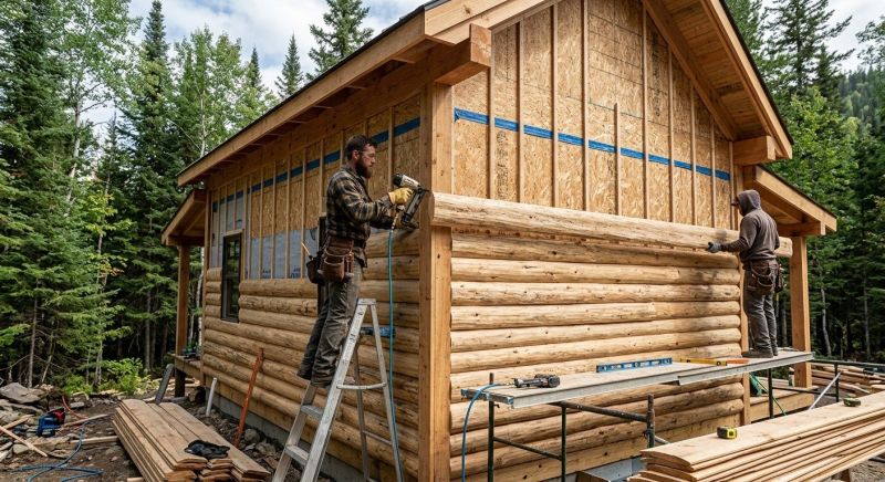Log Siding Installation in Essex Junction, VT