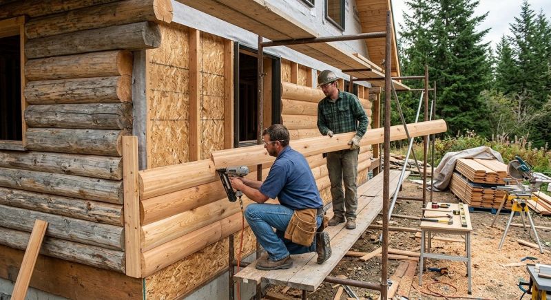 Log Siding Installation in Lamoille County, VT