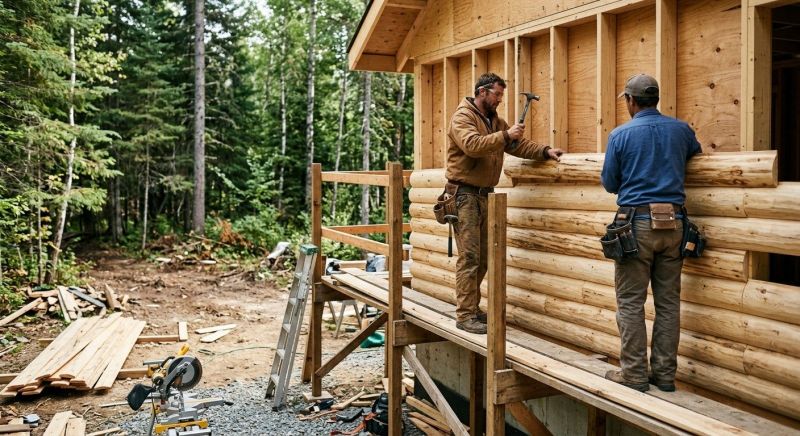 Log Siding Installation in Montpelier, VT