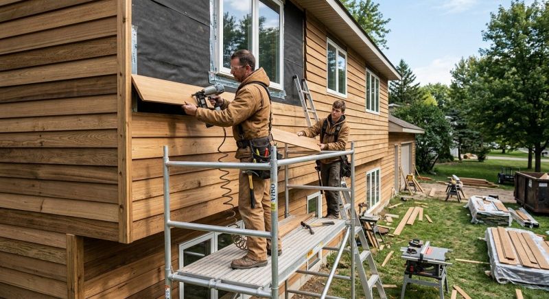 Rustic Siding Installation in Stowe, VT