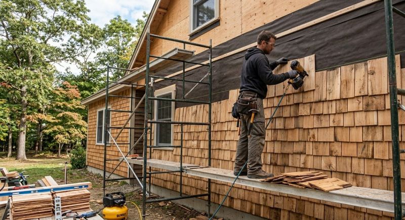 Shake Siding Installation in Huntington, VT