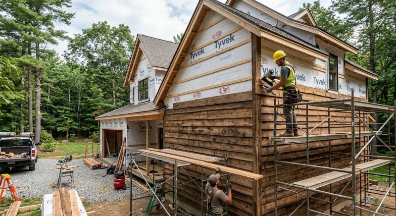 Wood Barn Siding Installation in Stowe, VT