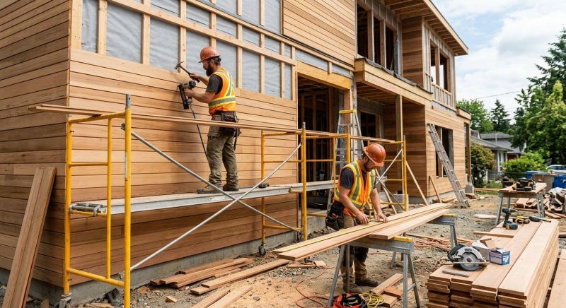 Wood Cladding Installation in Cambridge, VT