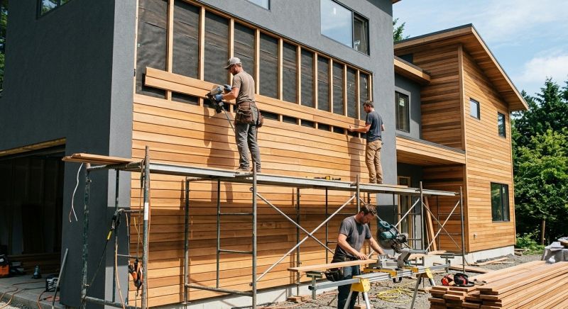 Wood Cladding Installation in Cambridge, VT