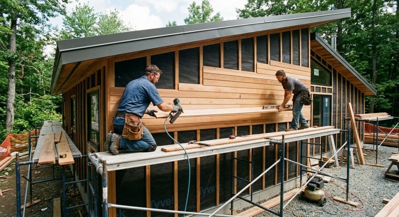 Wood Cladding Installation in Cambridge, VT
