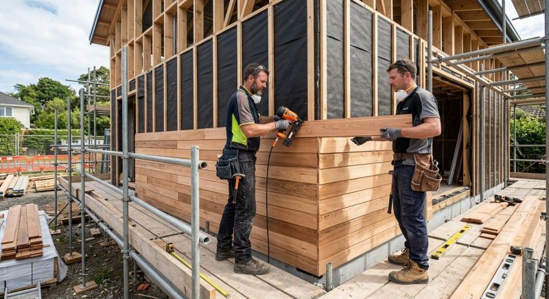 Wood Cladding Installation in Lowell, VT