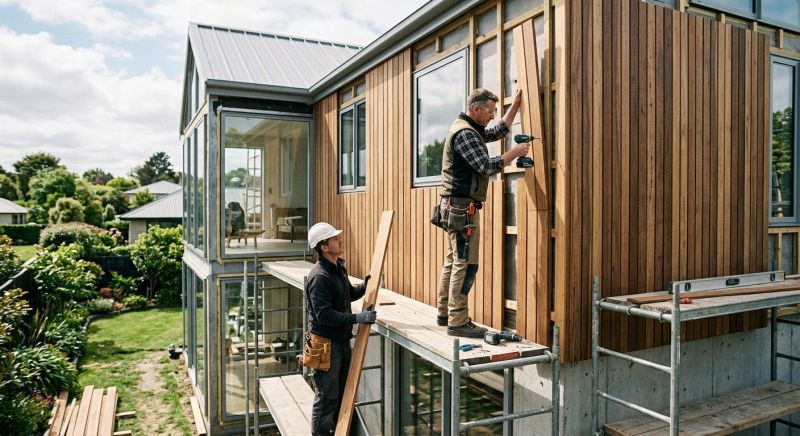 Wood Cladding Installation in North Montpelier, VT