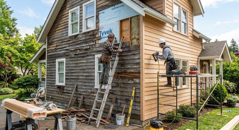 Wood Siding Installation in Williston, VT